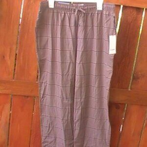 GOODFELLOW Men Flannel Pajama Pant 100% Cotton Gray Size - Large